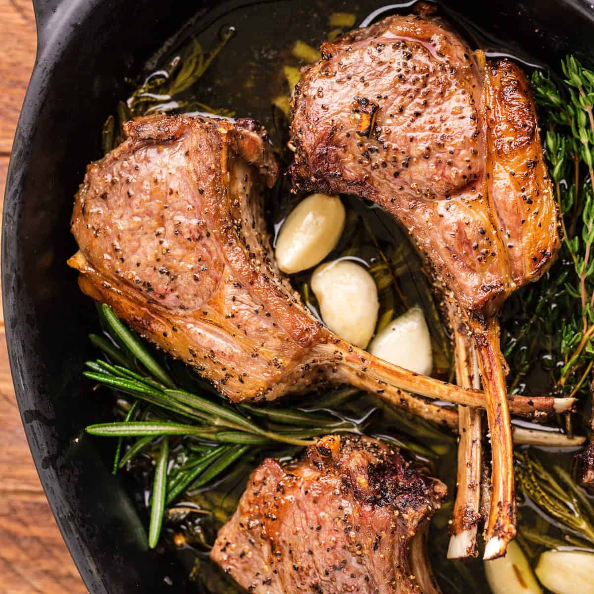 Grilled Lamb Chops with Mint Pesto