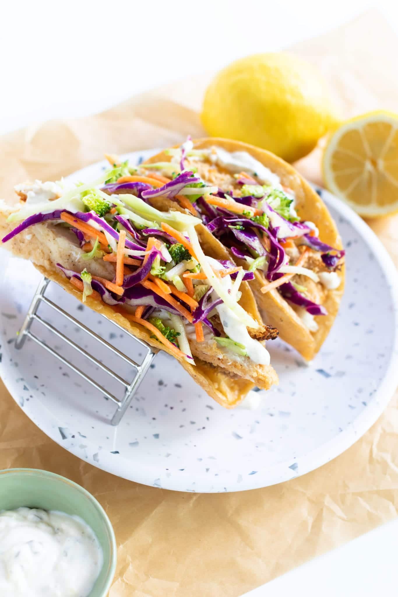 Fresh Fish Tacos with Slaw Recipe