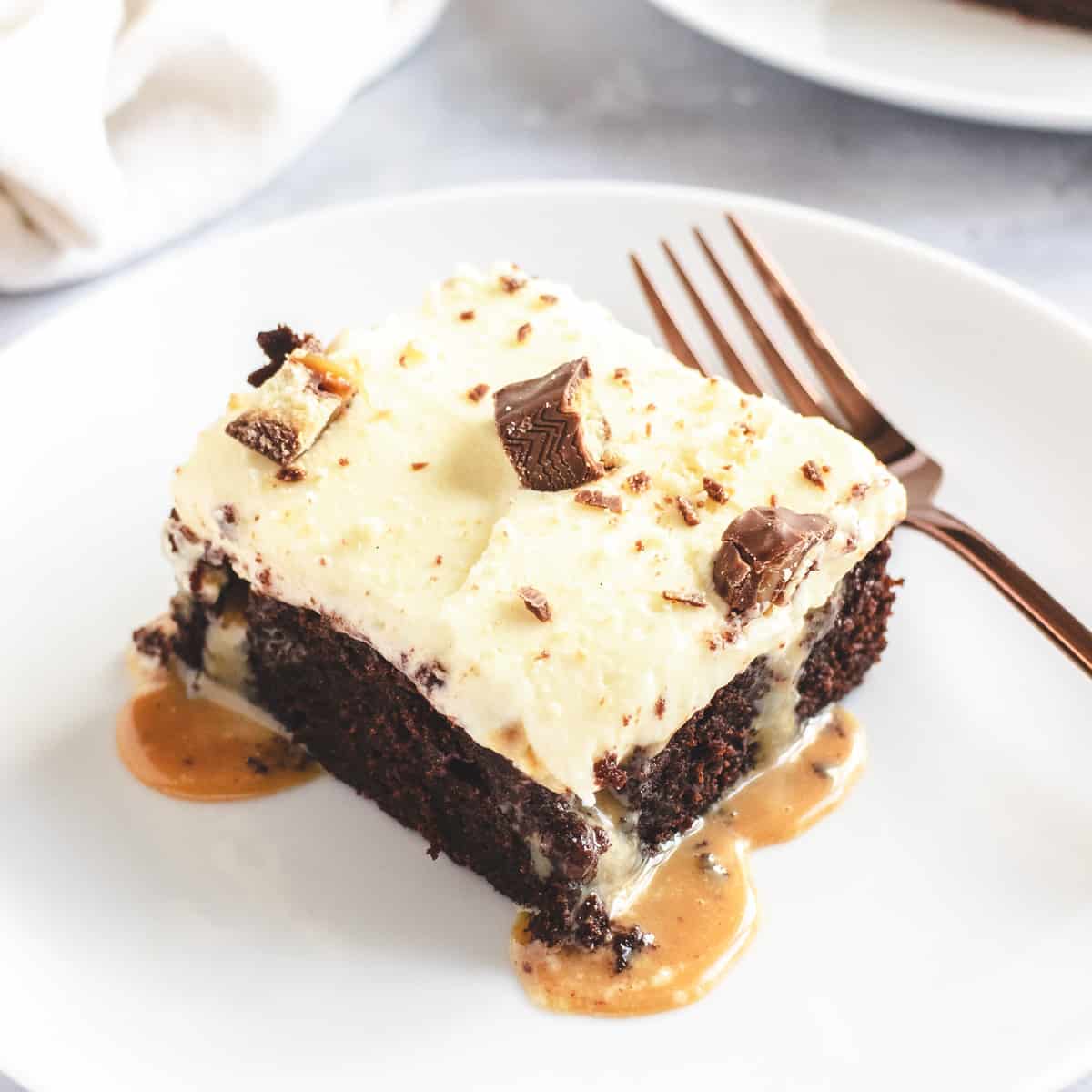 Salted Caramel Poke Cake
