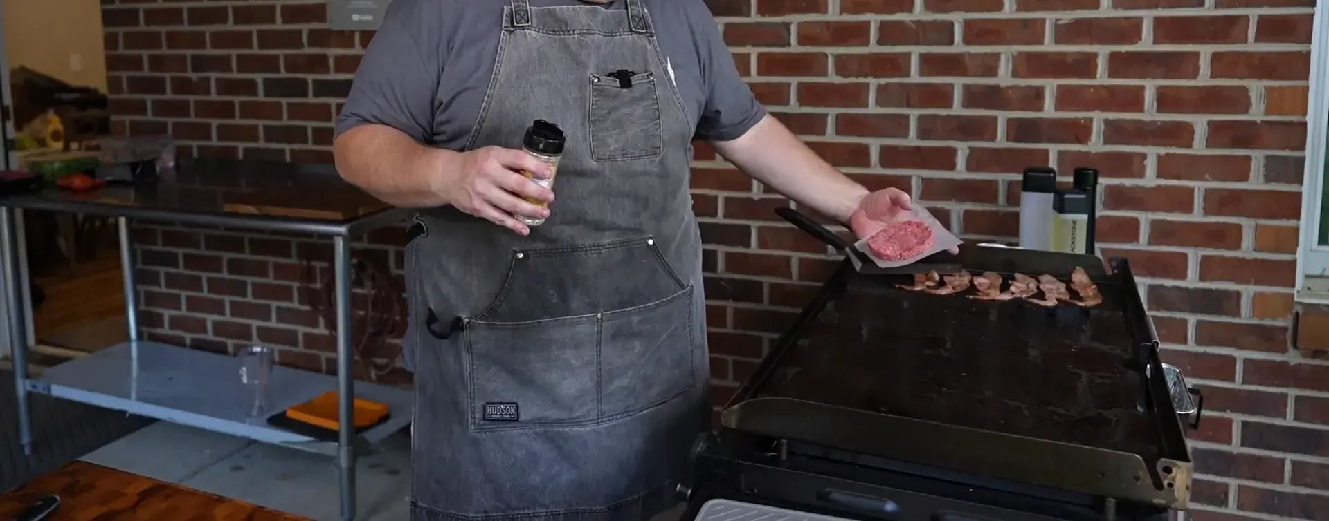 Bacon cooked and set aside