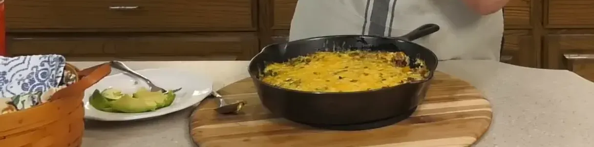 Serving the cheesy ground beef and rice with tortillas