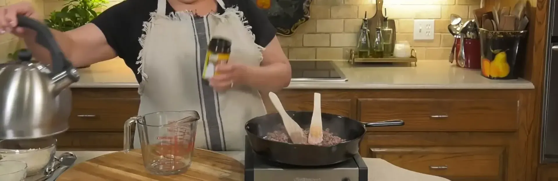 Preparing beef broth