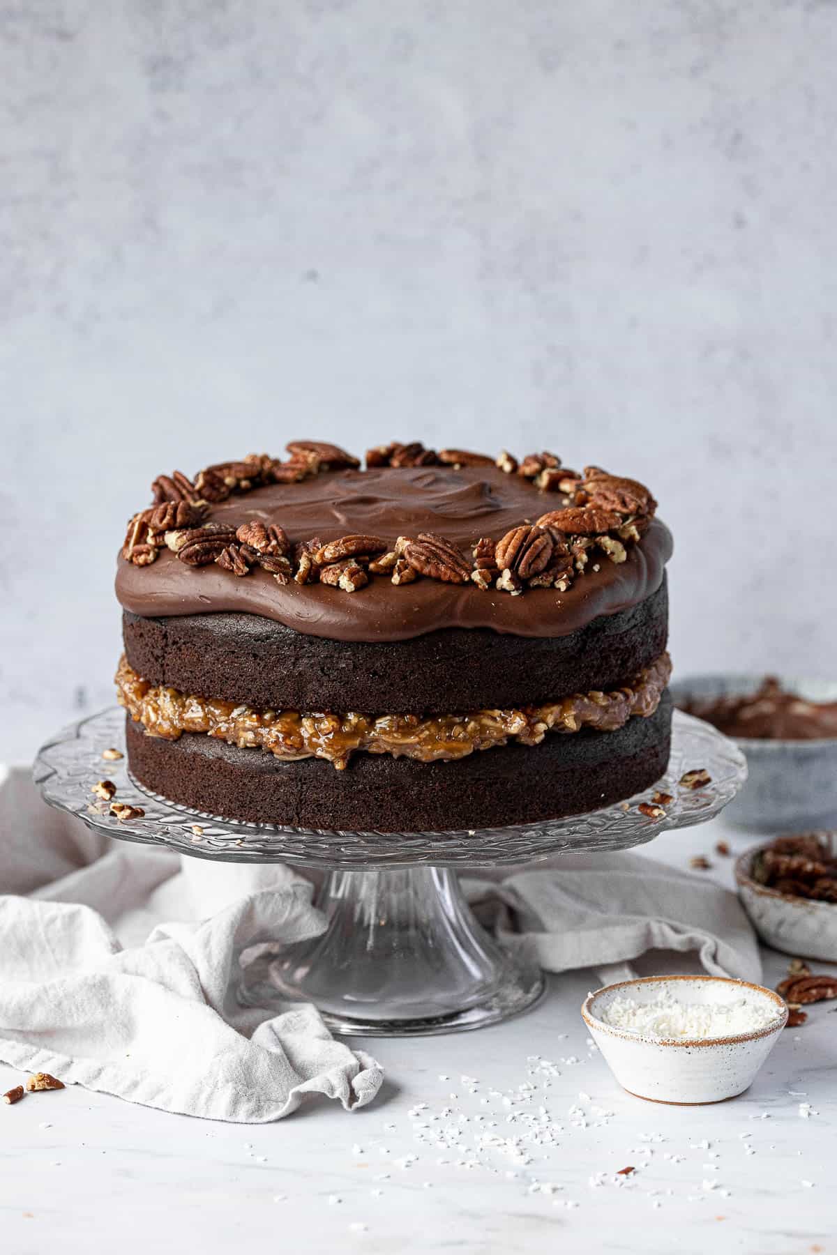 Vegan German Chocolate Cake