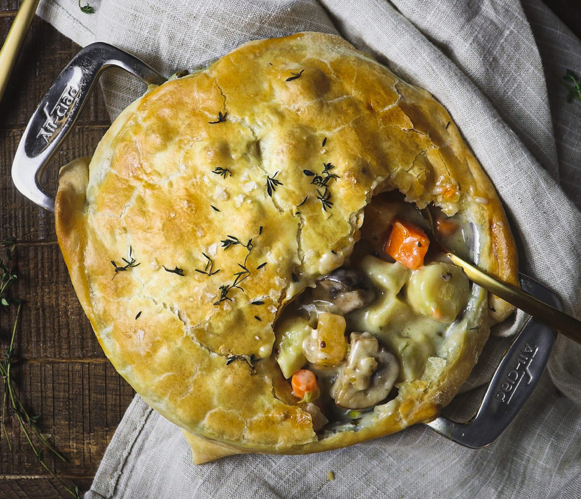 Winter Vegetable Pot Pie Recipe