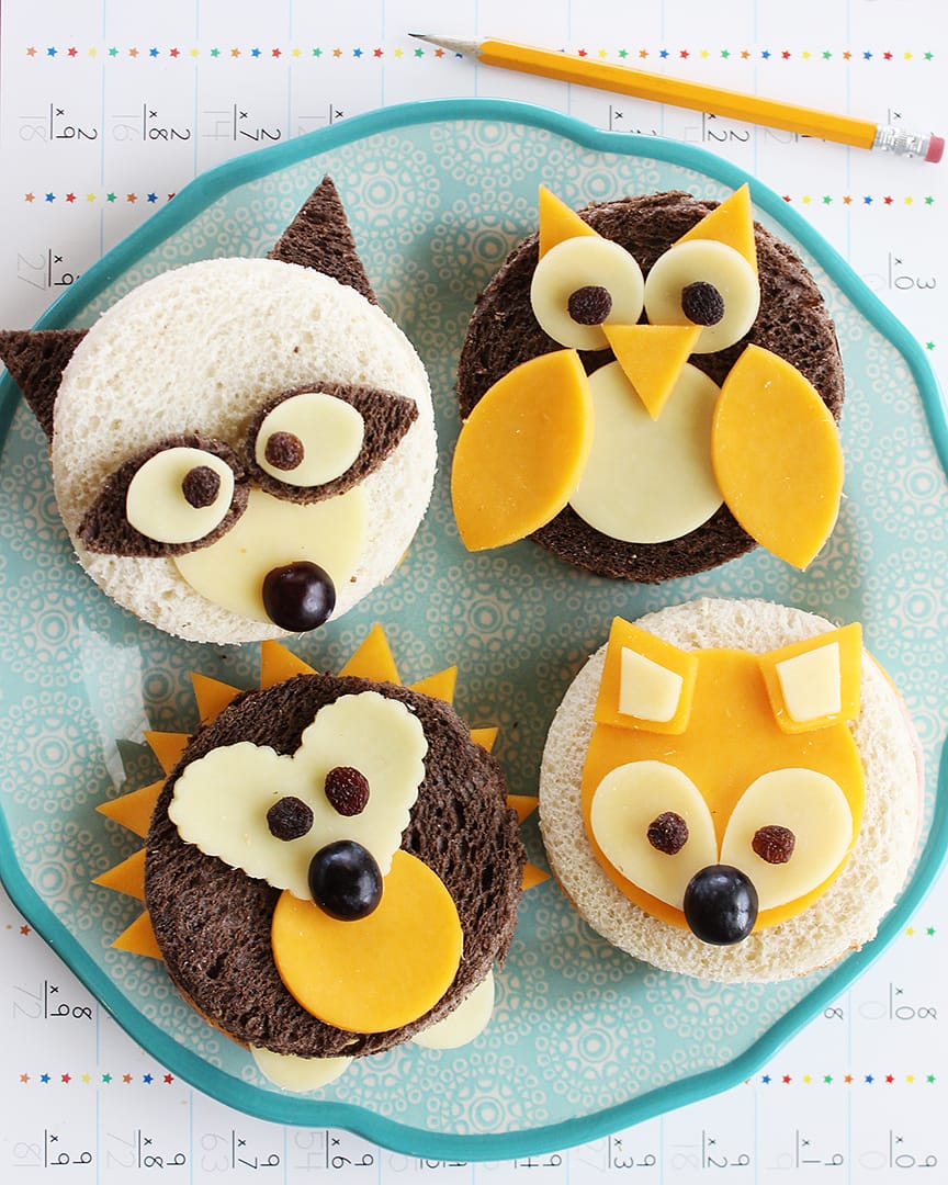 Animal-Shaped Sandwiches