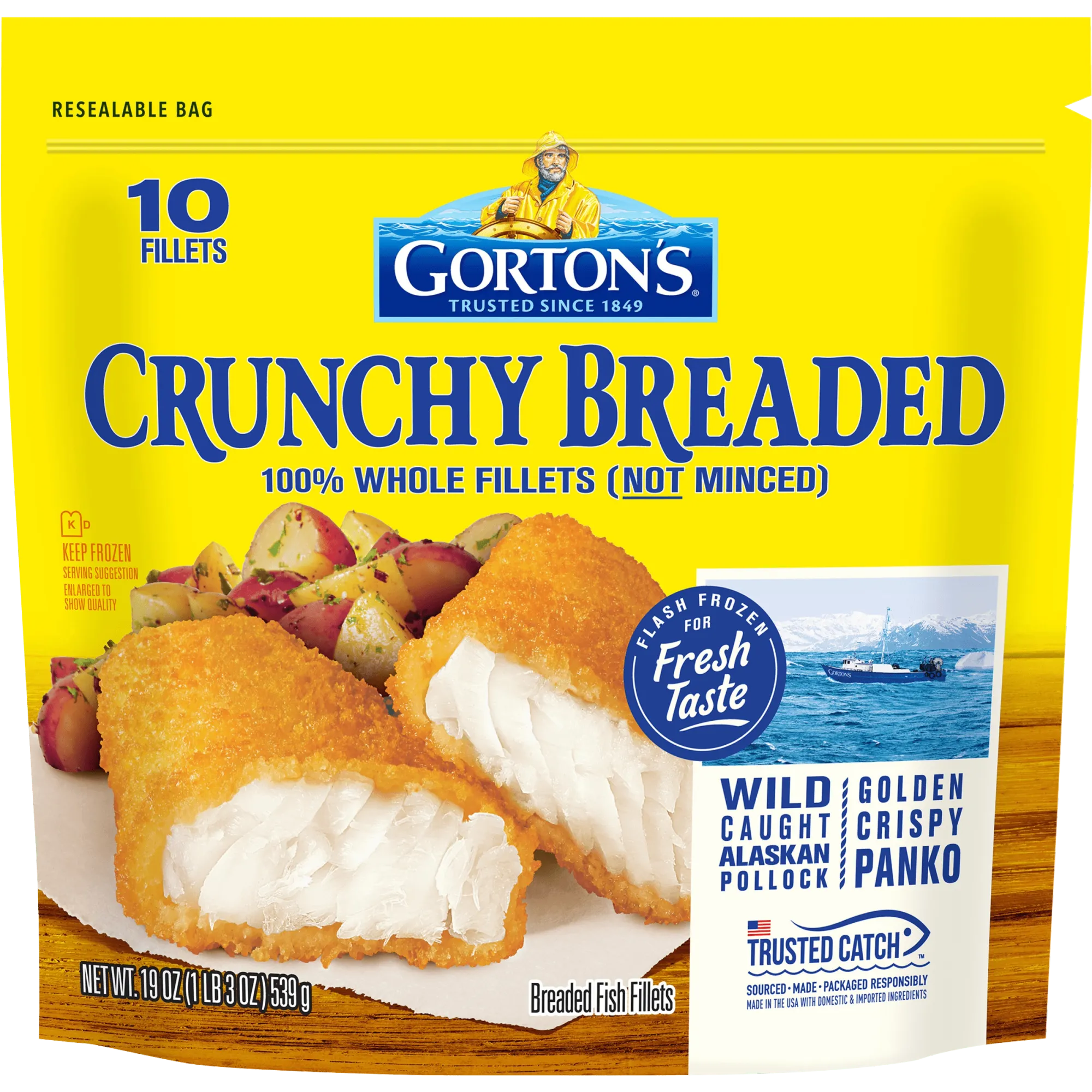 Crunchy Breaded Fish Fillets