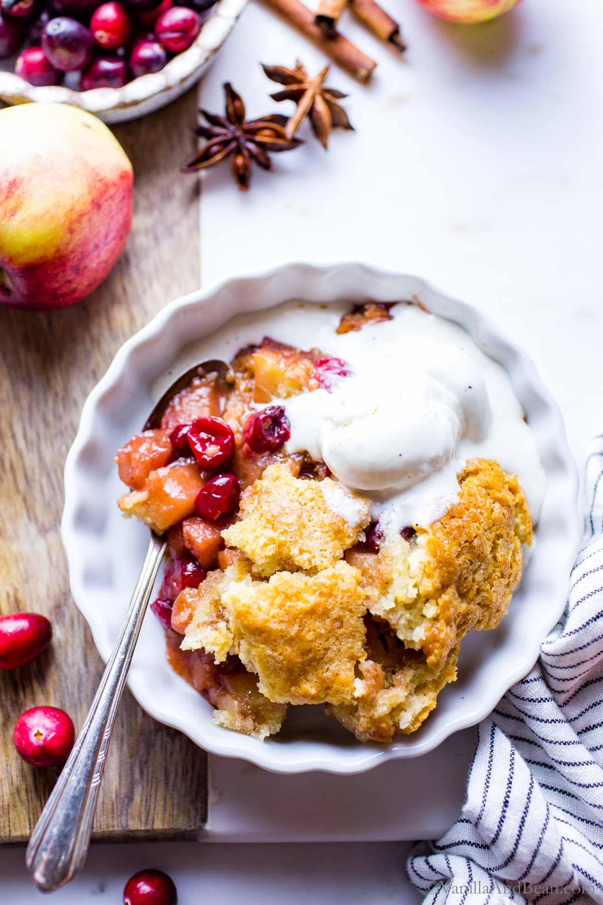 Cranberry Apple Cobbler Recipe