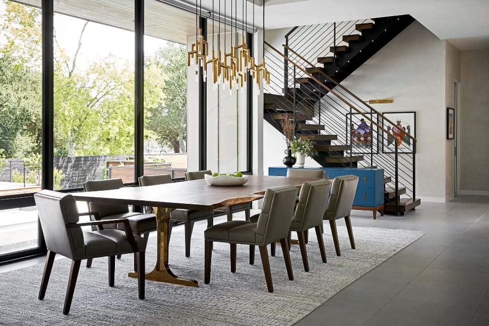 Install Statement Lighting in the Dining Room