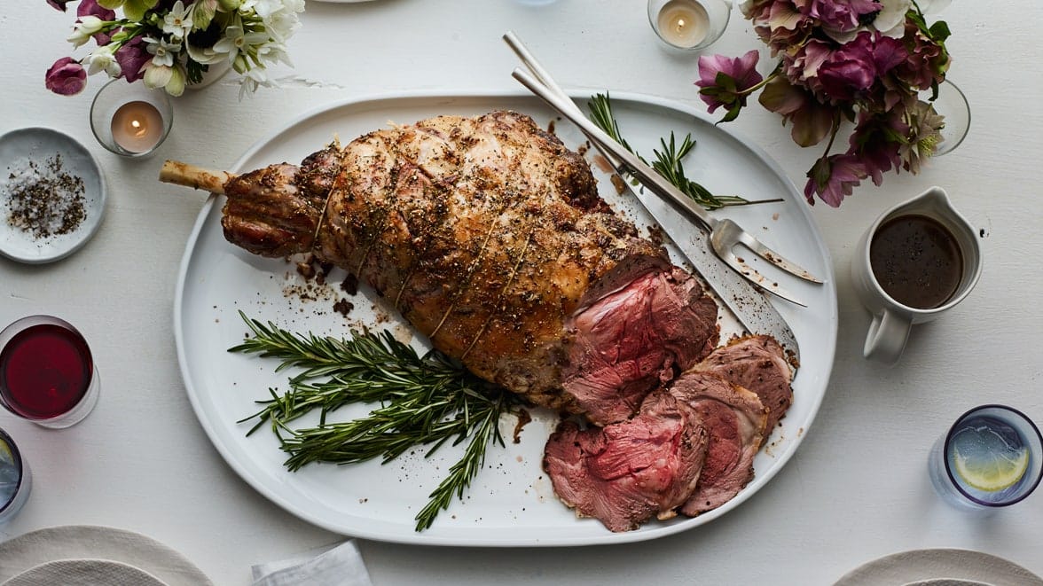 Rosemary and Garlic Roasted Leg of Lamb