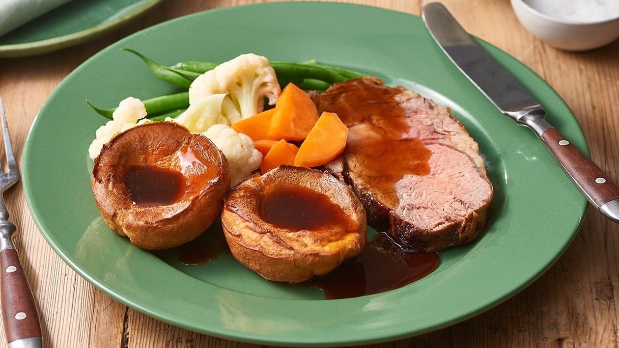 Traditional Roast Beef with Yorkshire Pudding