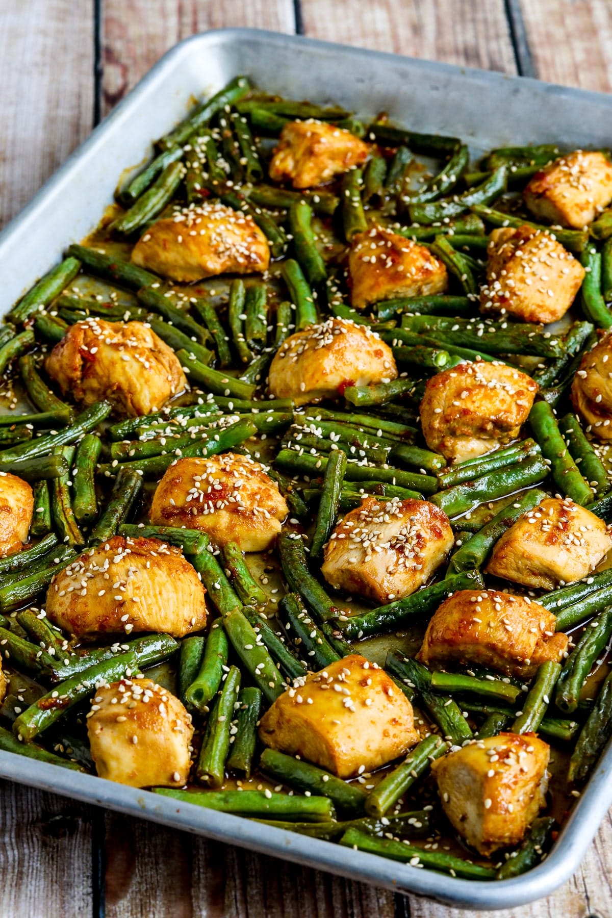 Sheet Pan Vietnamese Lemongrass Chicken with Green Beans