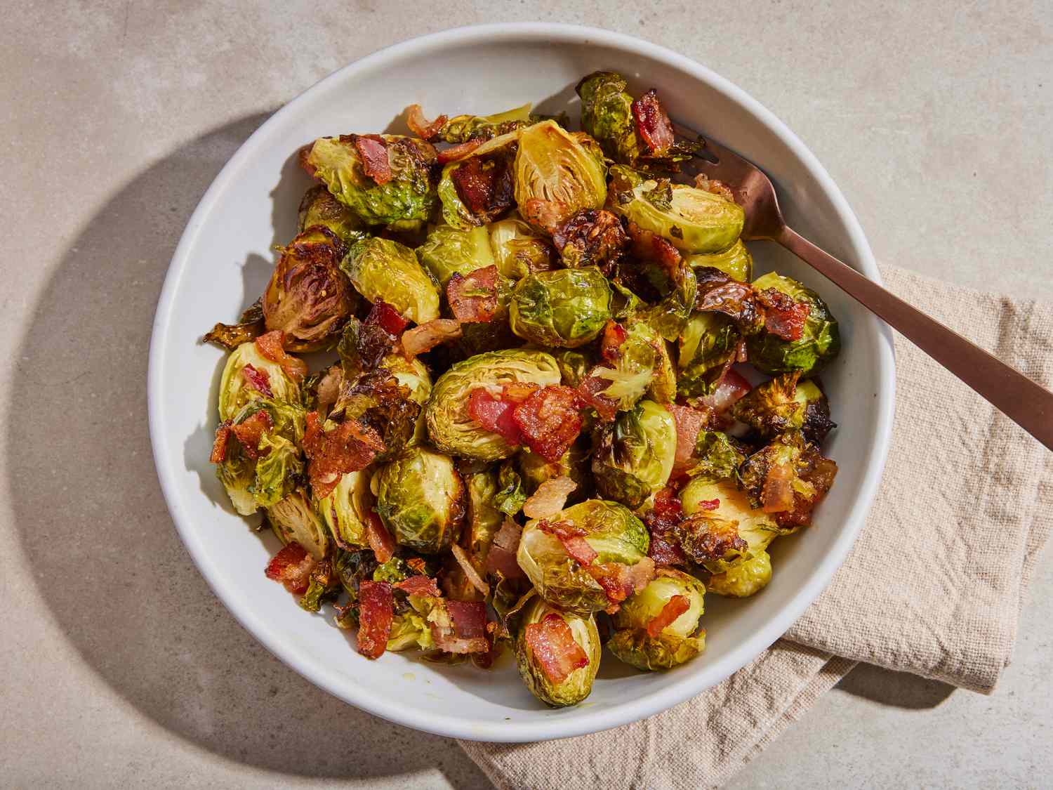 Maple Glazed Roasted Brussels Sprouts Recipe