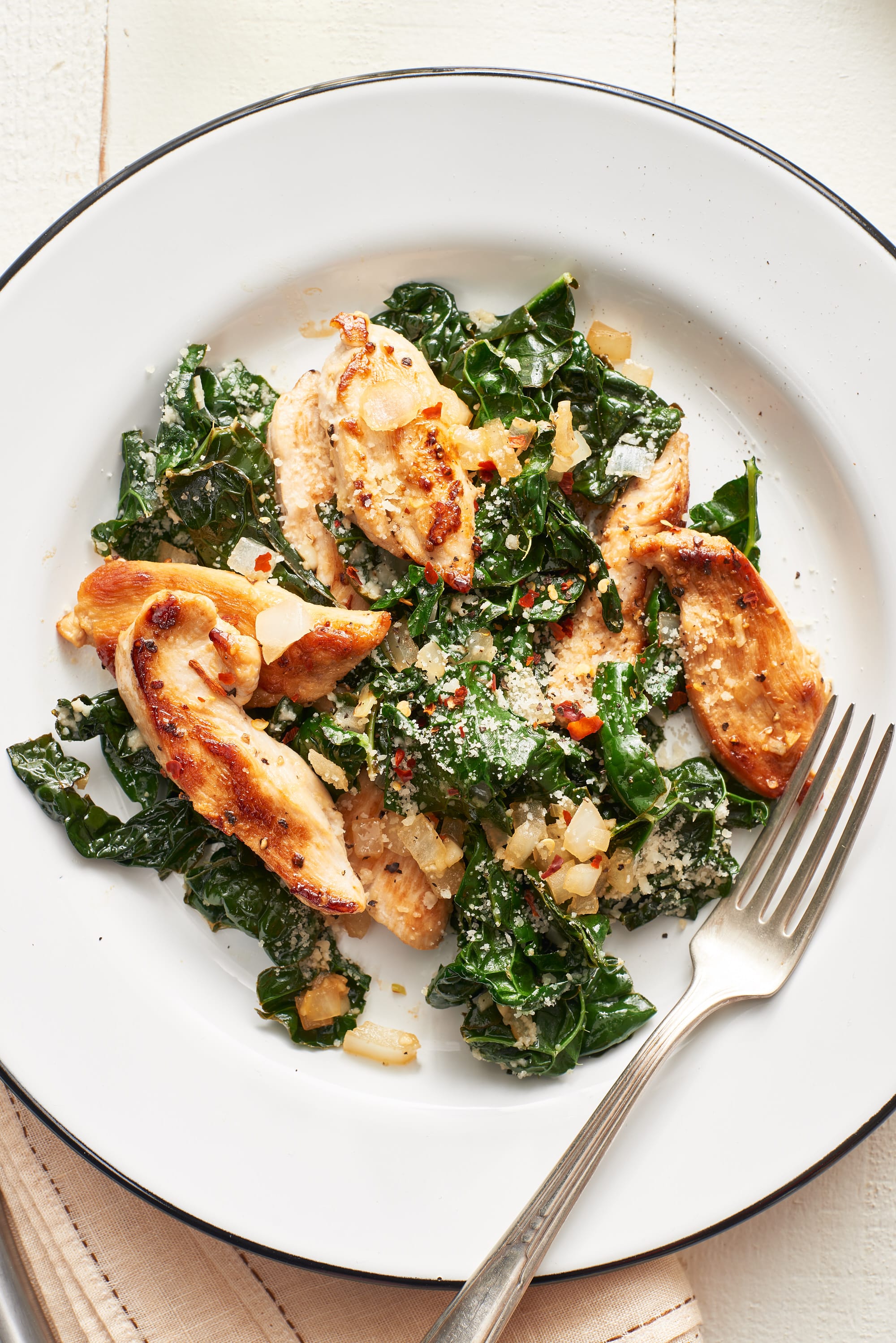 Grilled Chicken with Sautéed Kale Recipe