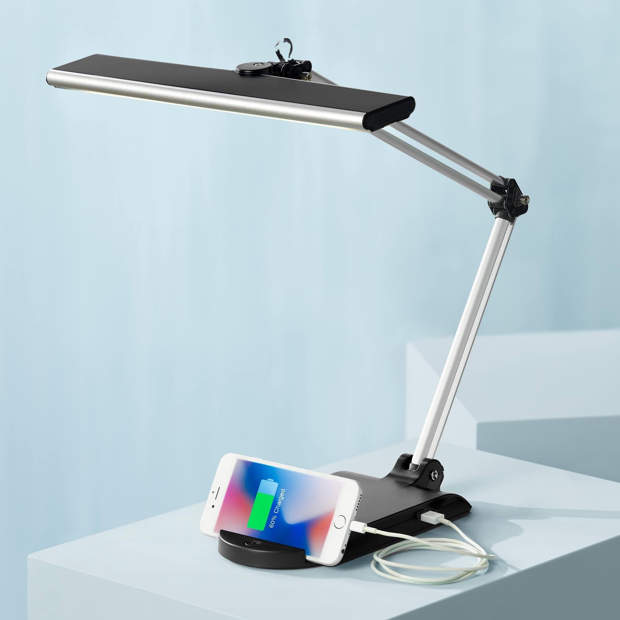 Bedroom lighting with task desk lamp