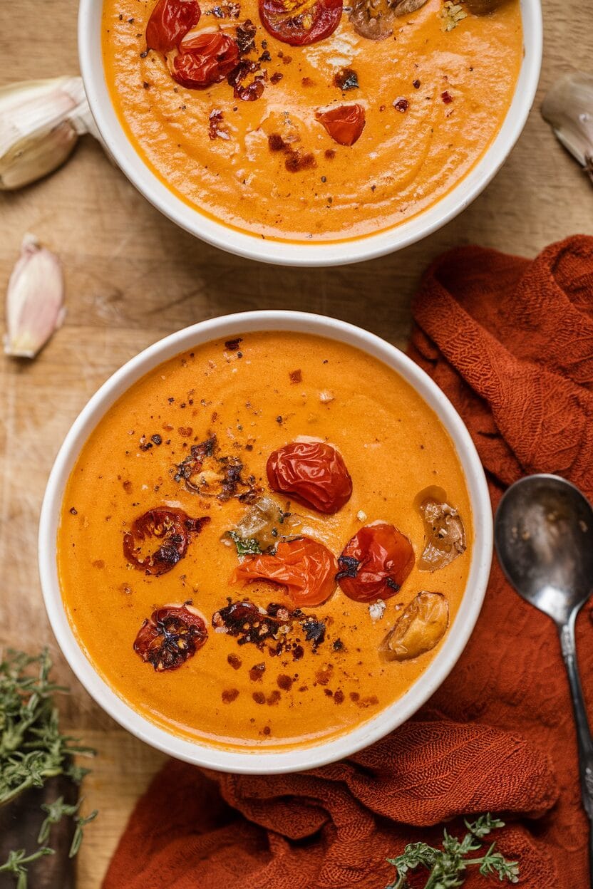 Roasted Garlic Tomato Soup
