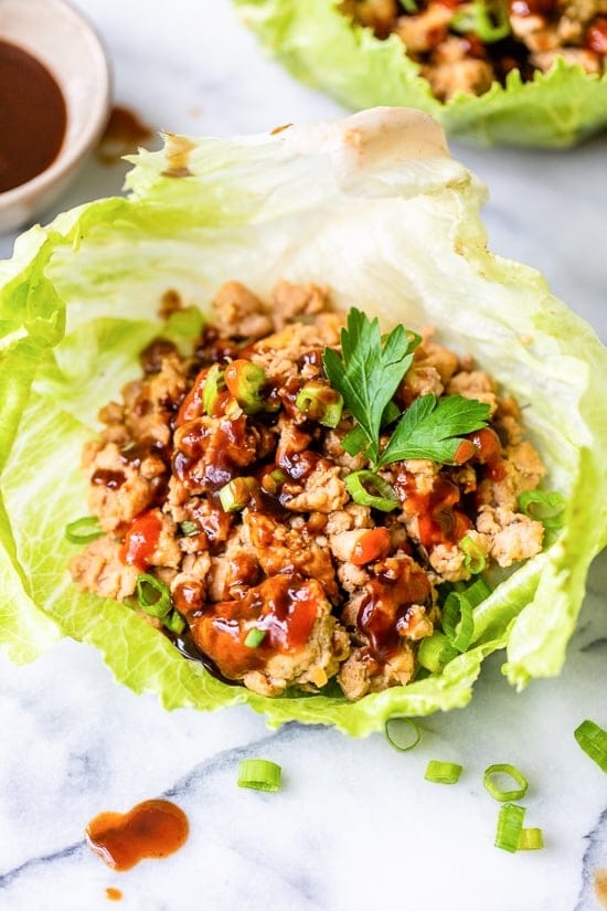 Asian Chicken Lettuce Wraps Recipe