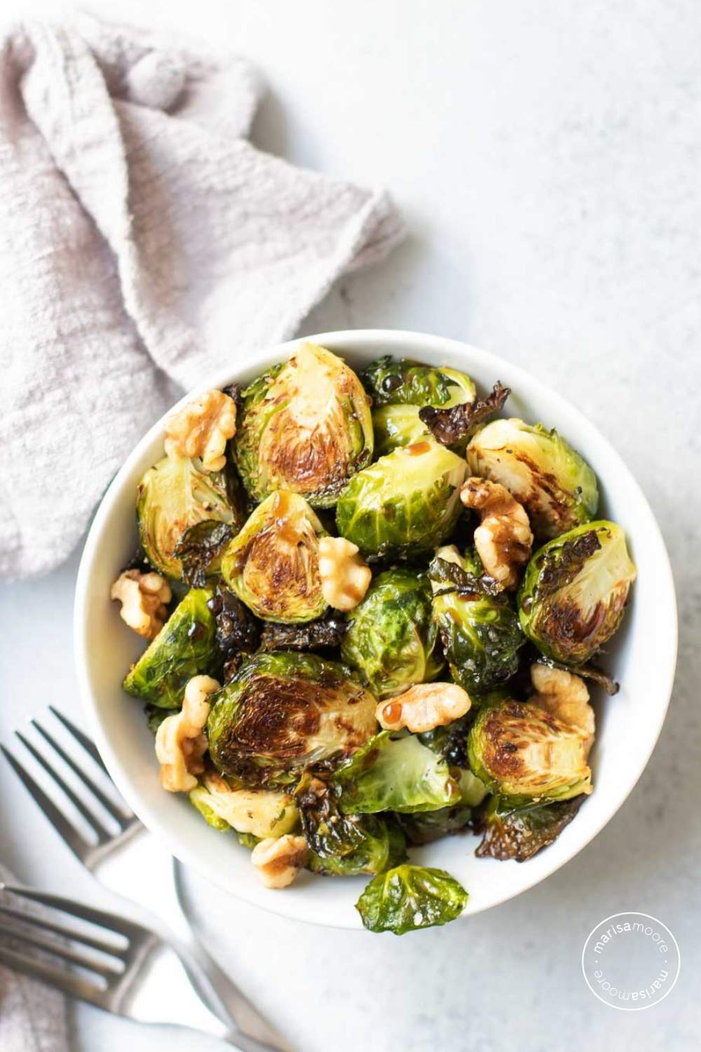 Roasted Brussels Sprouts with Walnuts Recipe