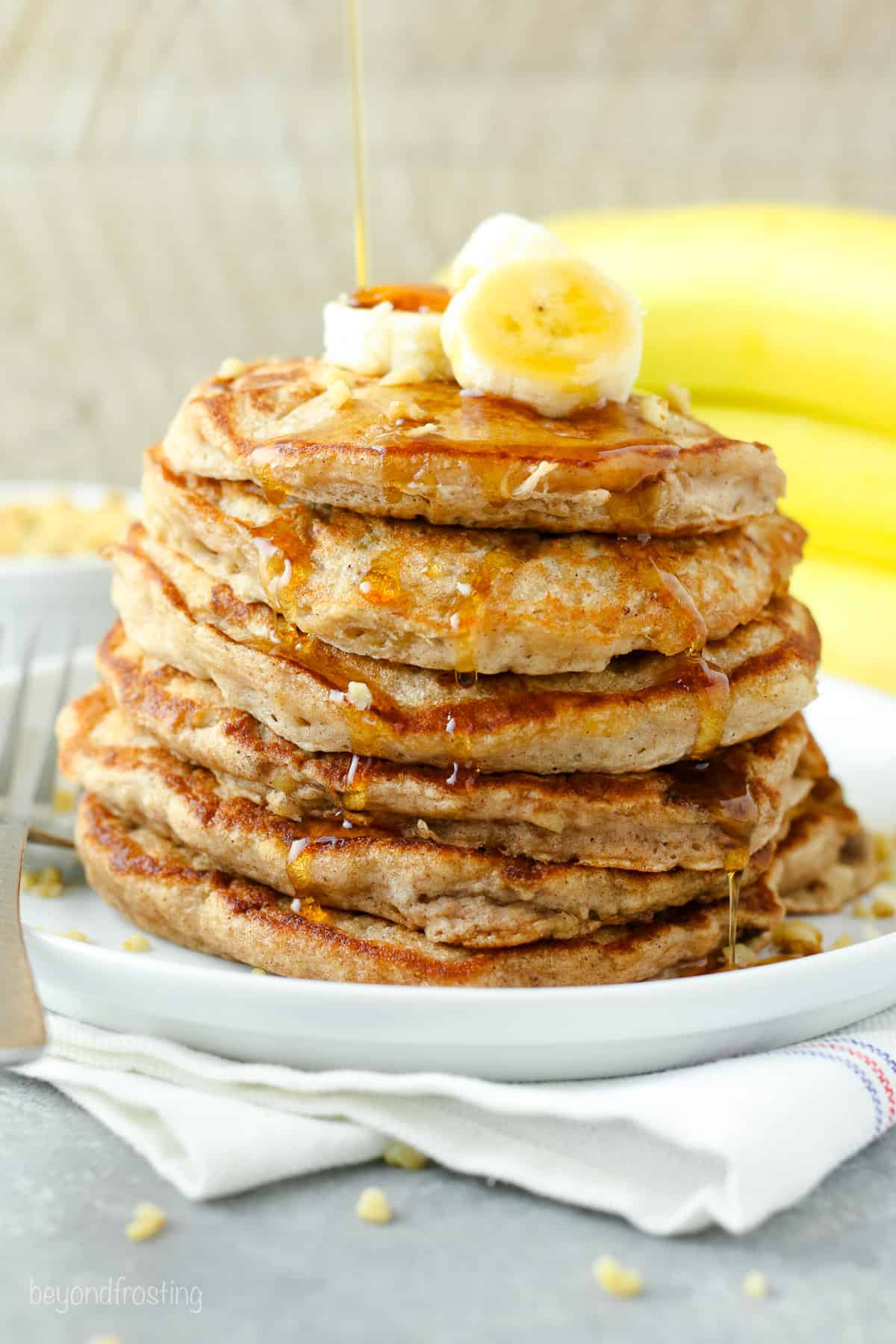 Banana Walnut Protein Pancakes Recipe