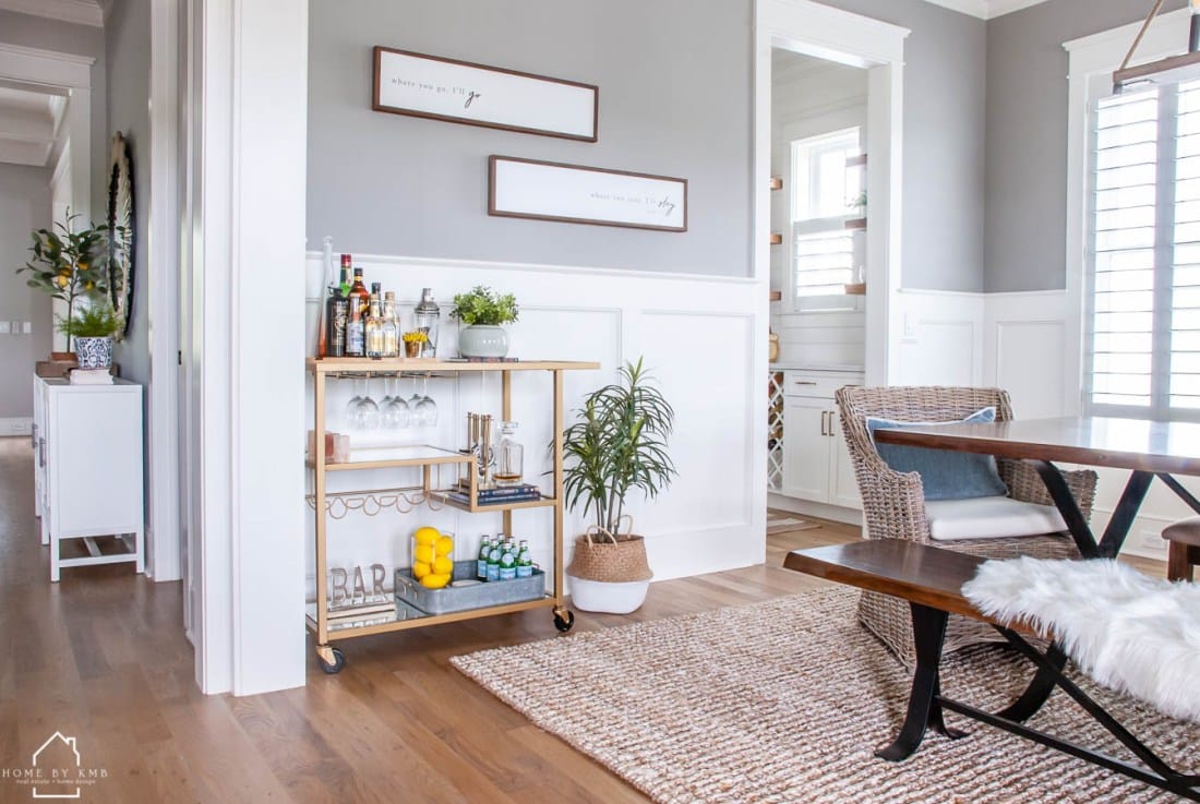 Set Up a Bar Cart in the Dining Room