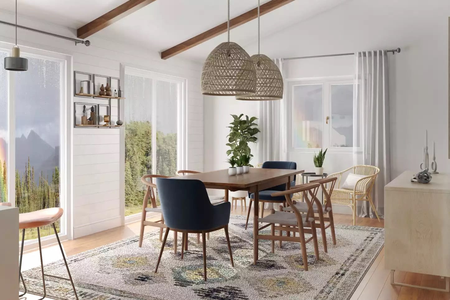 Create a California Coastal Dining Room