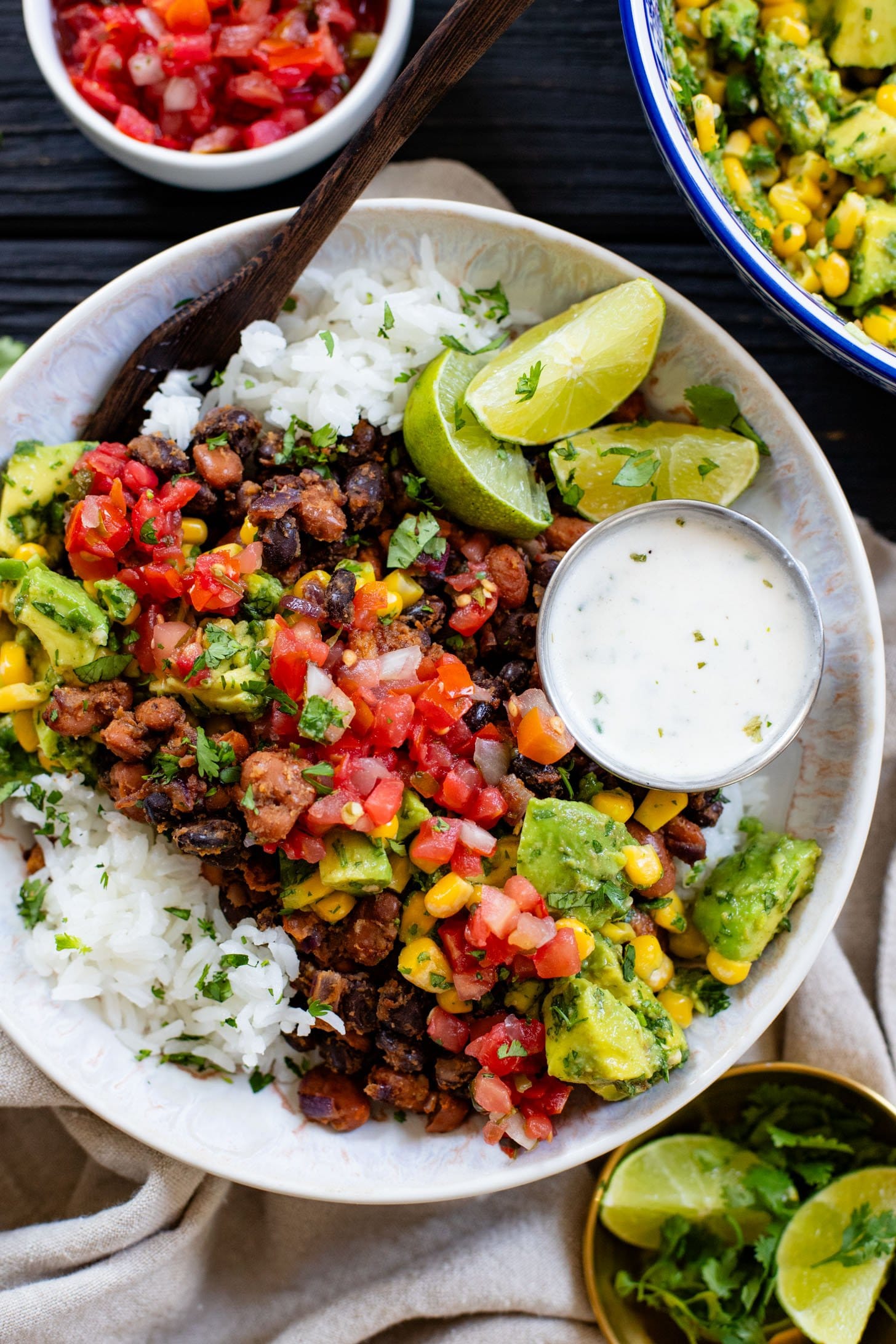 Bean and Rice Burrito Bowl Recipe