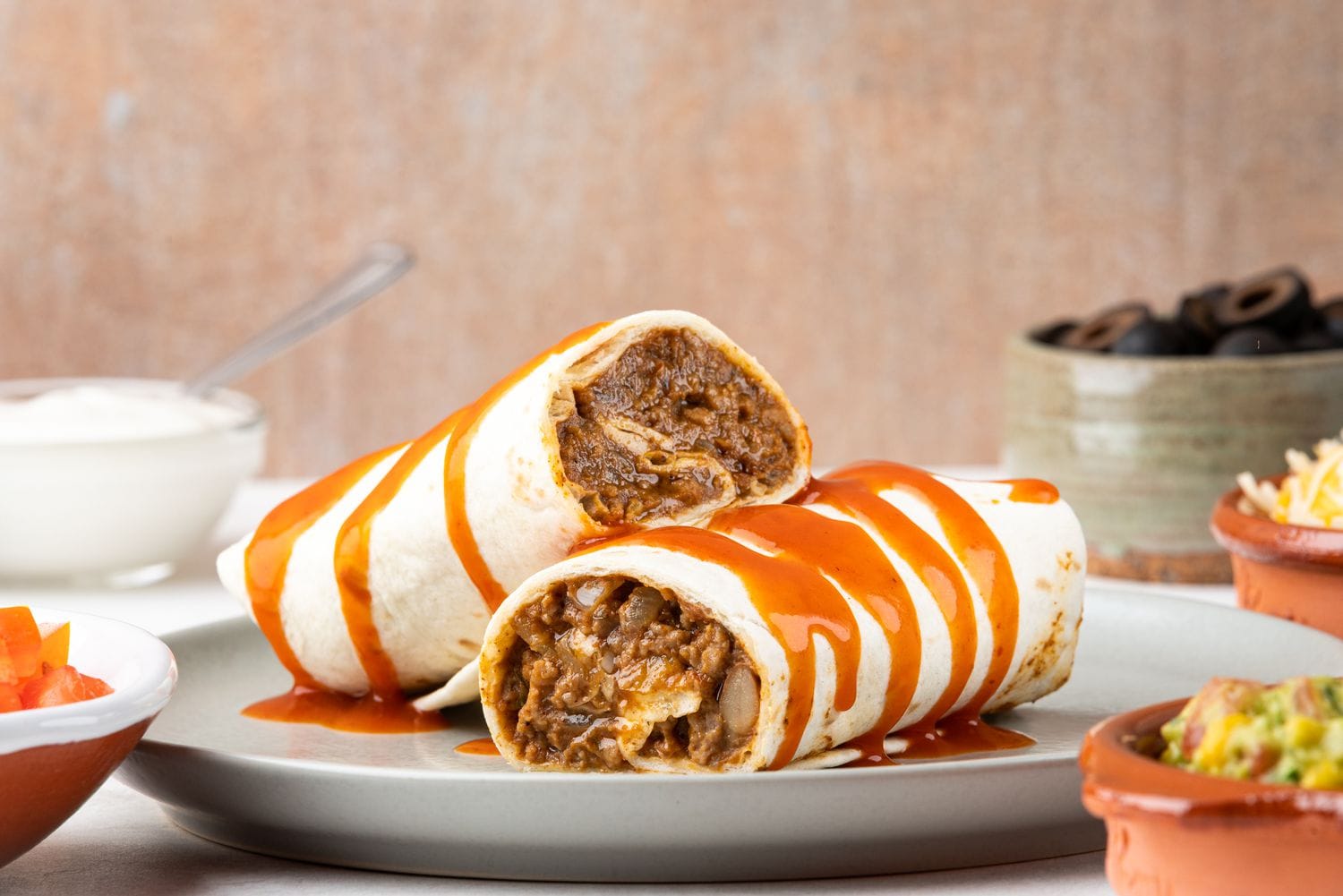 Beef and Bean Burritos Recipe