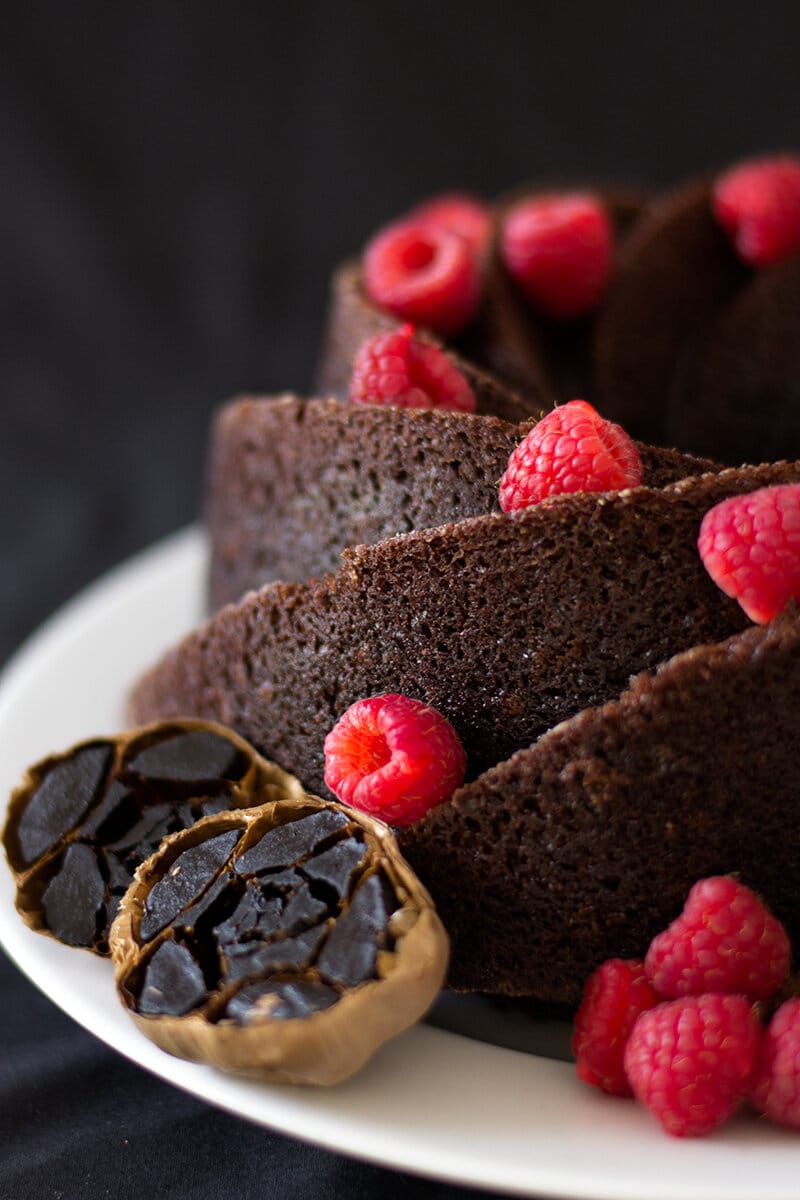 Black Garlic Cake