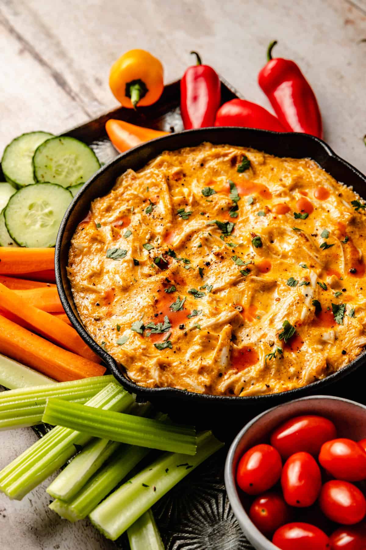 3-Ingredient Buffalo Chicken Dip Recipe