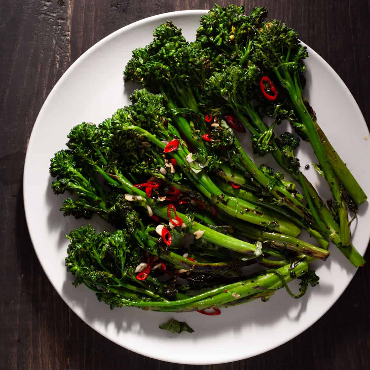 Charred Broccolini with Lemon and Chili Flakes Recipe