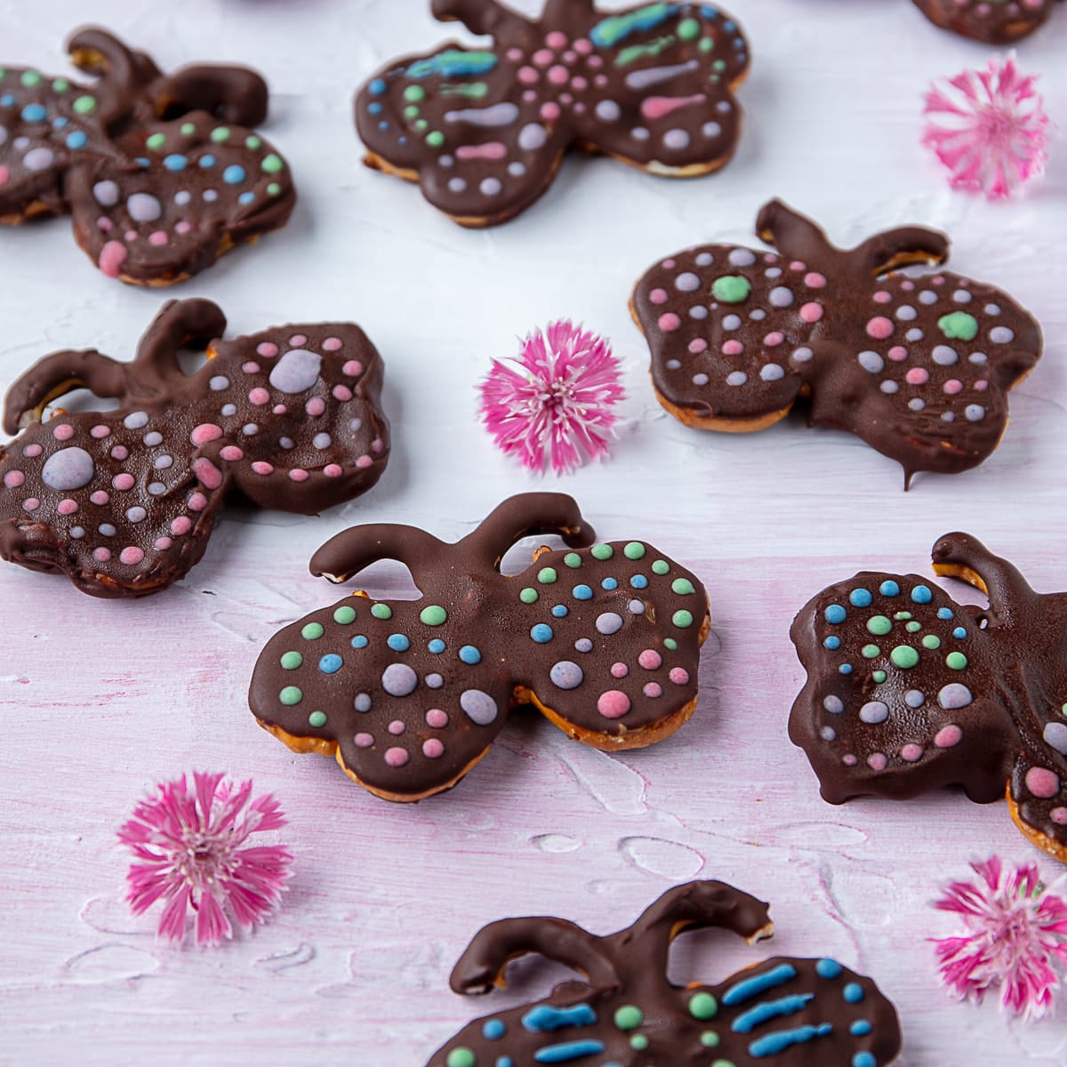 Pretzel Chocolate Butterflies Recipe