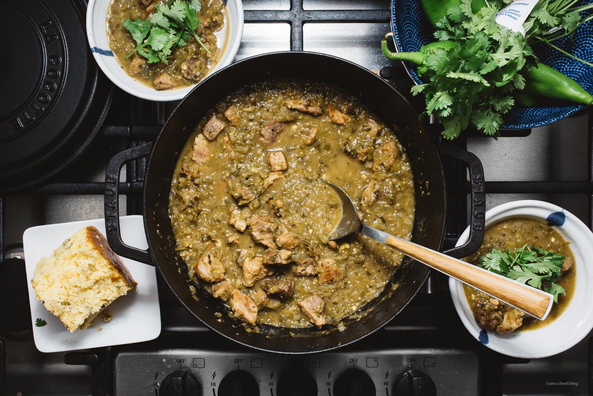 Dutch Oven Green Chile Pork Recipe
