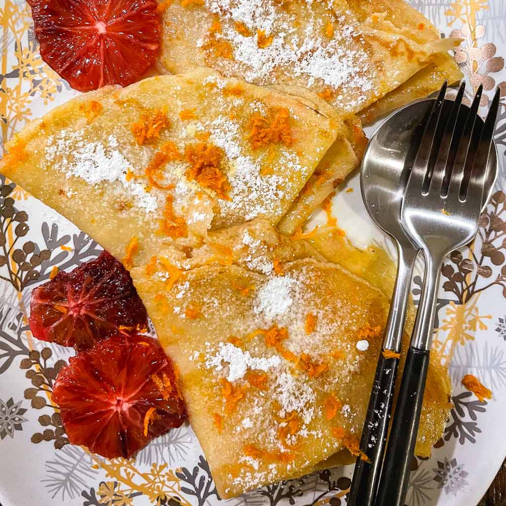Crêpes Suzette Flambé Recipe