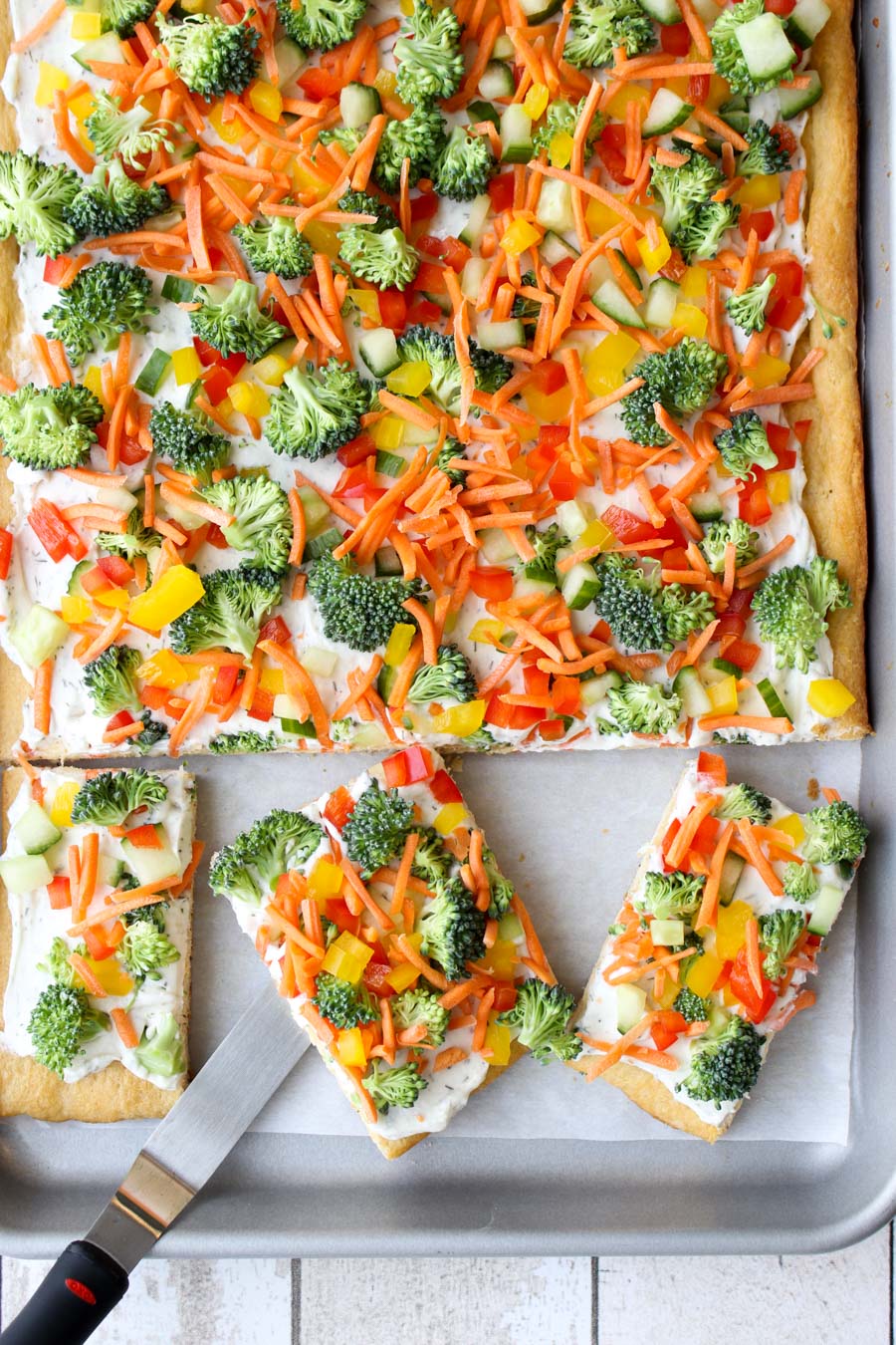 Crescent Roll Veggie Pizza Recipe