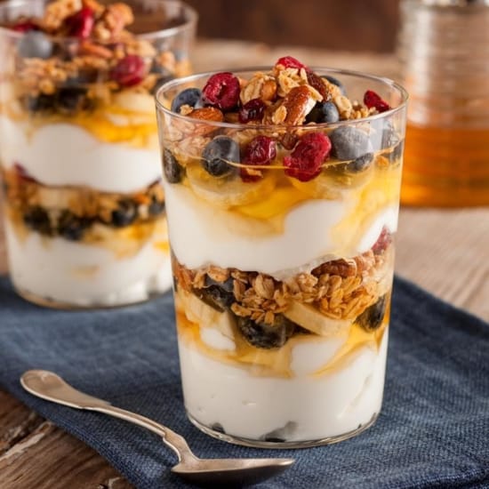 Greek Yogurt Parfait with Honey Recipe