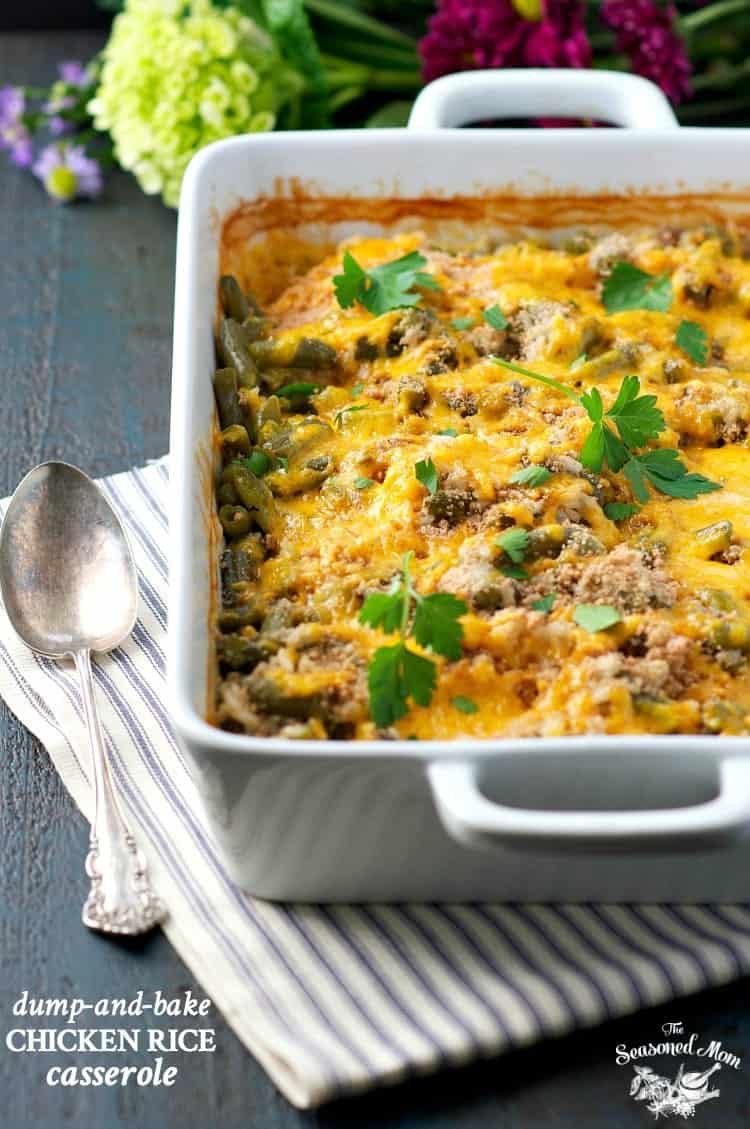 Dump-and-Bake Chicken Rice Casserole Recipe