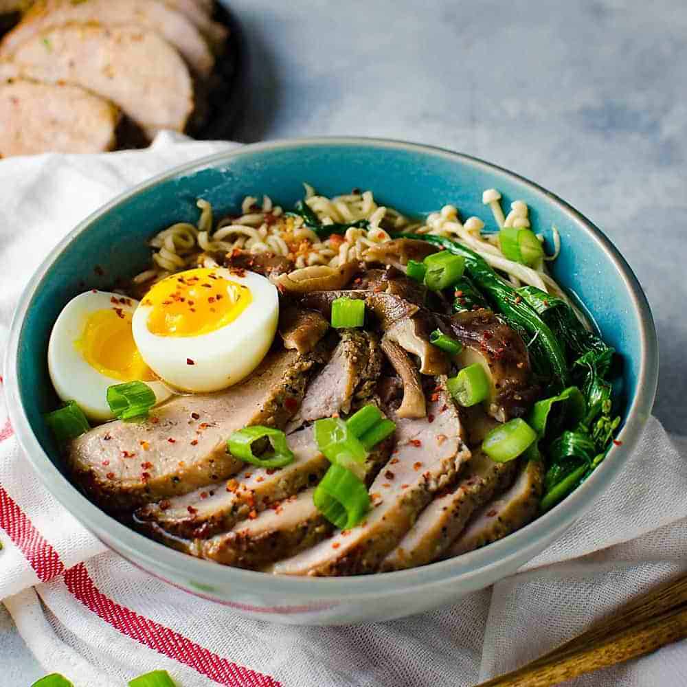 Roast Pork Ramen Noodles