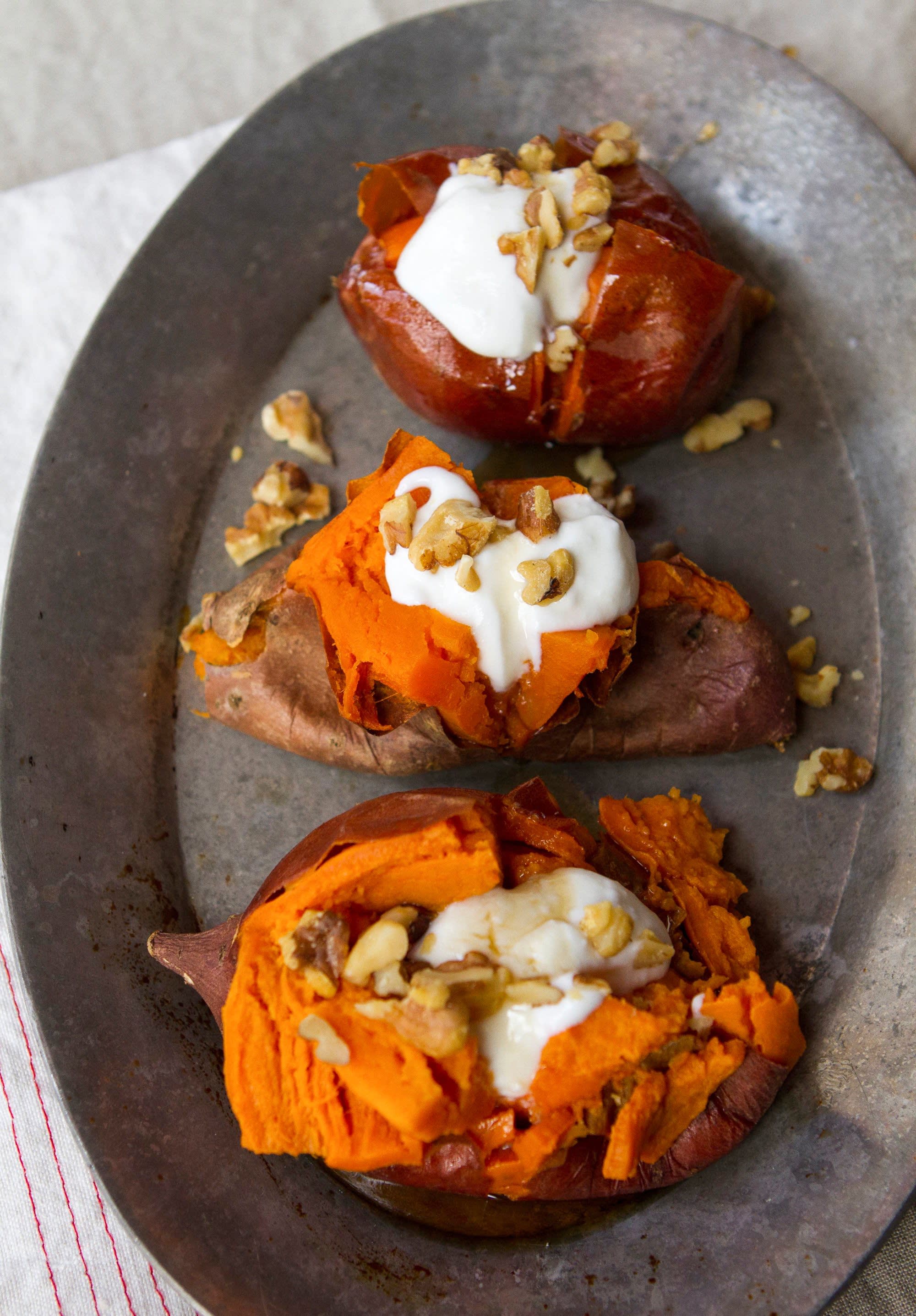 Baked Sweet Potato with Greek Yogurt