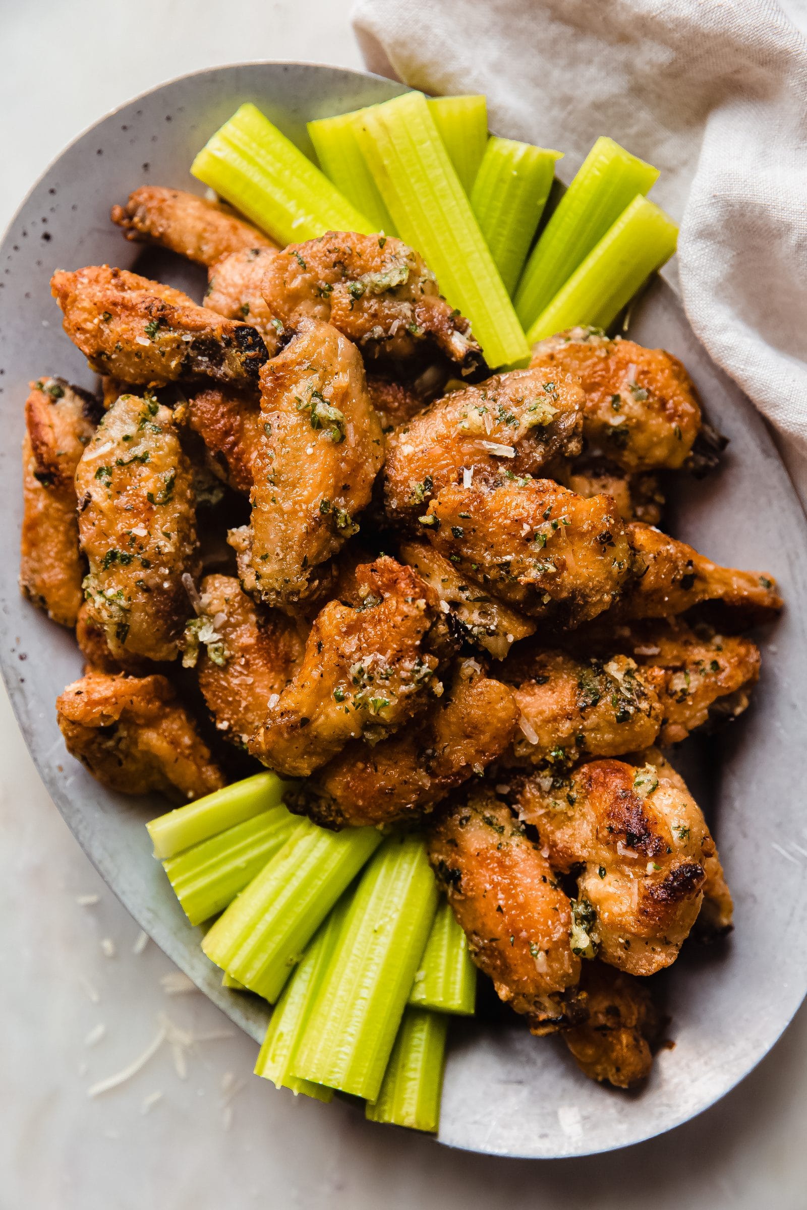 Crispy Parmesan Chicken Wings