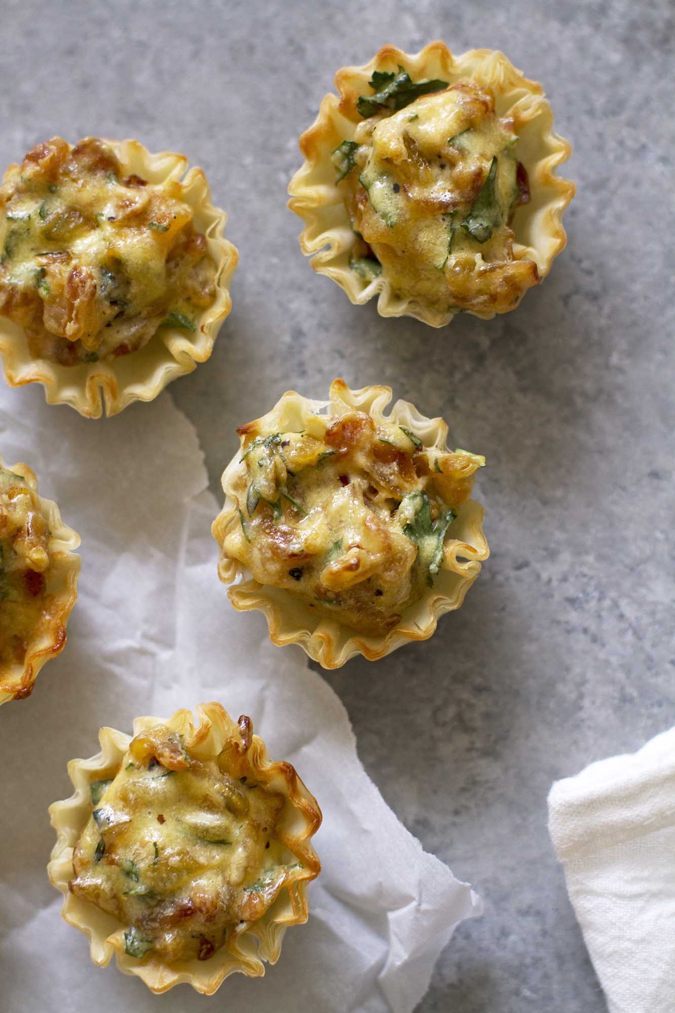 French Onion Tartlets Recipe