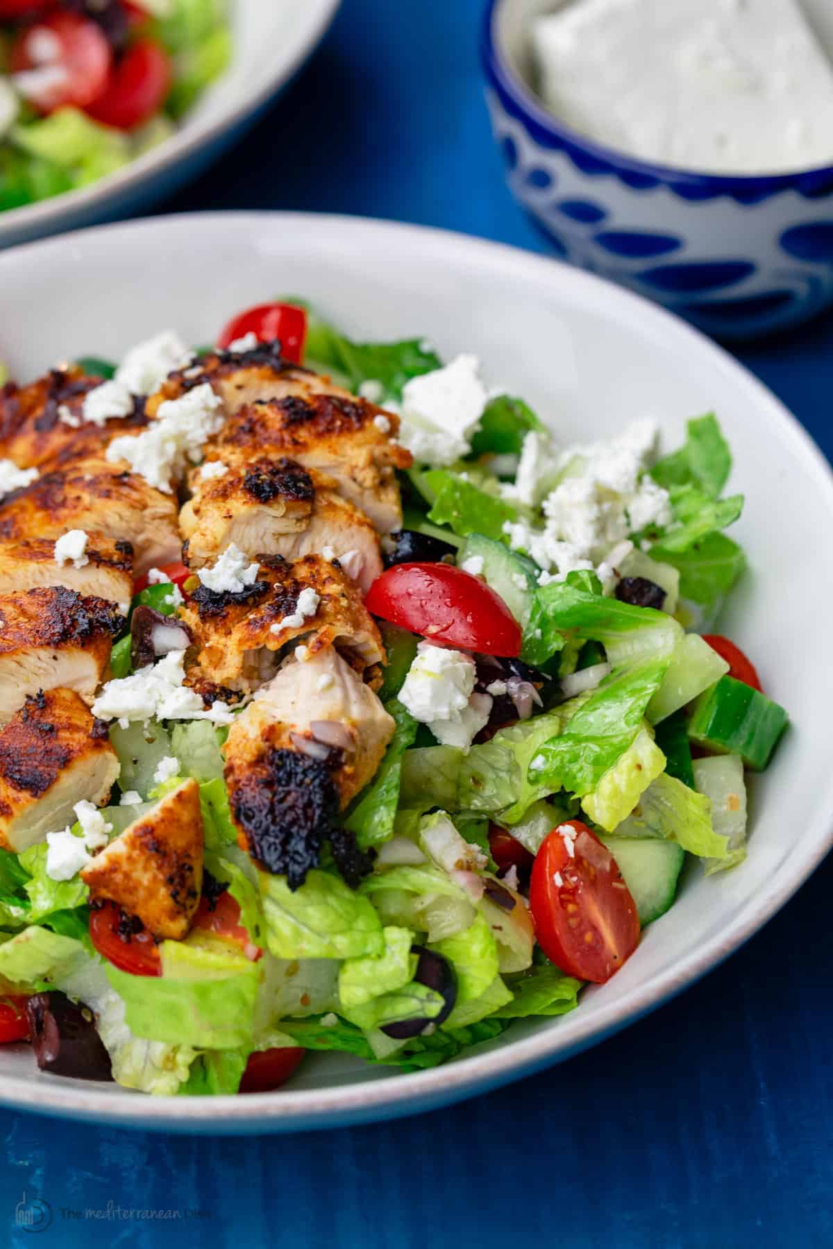 Greek Salad with Grilled Chicken Recipe