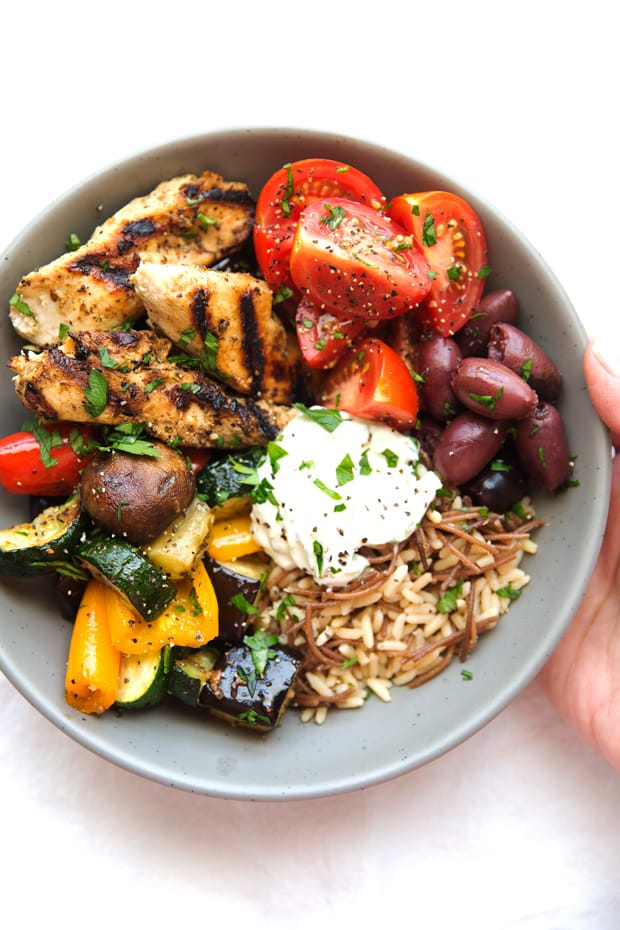 Greek Chicken Souvlaki Bowl Recipe