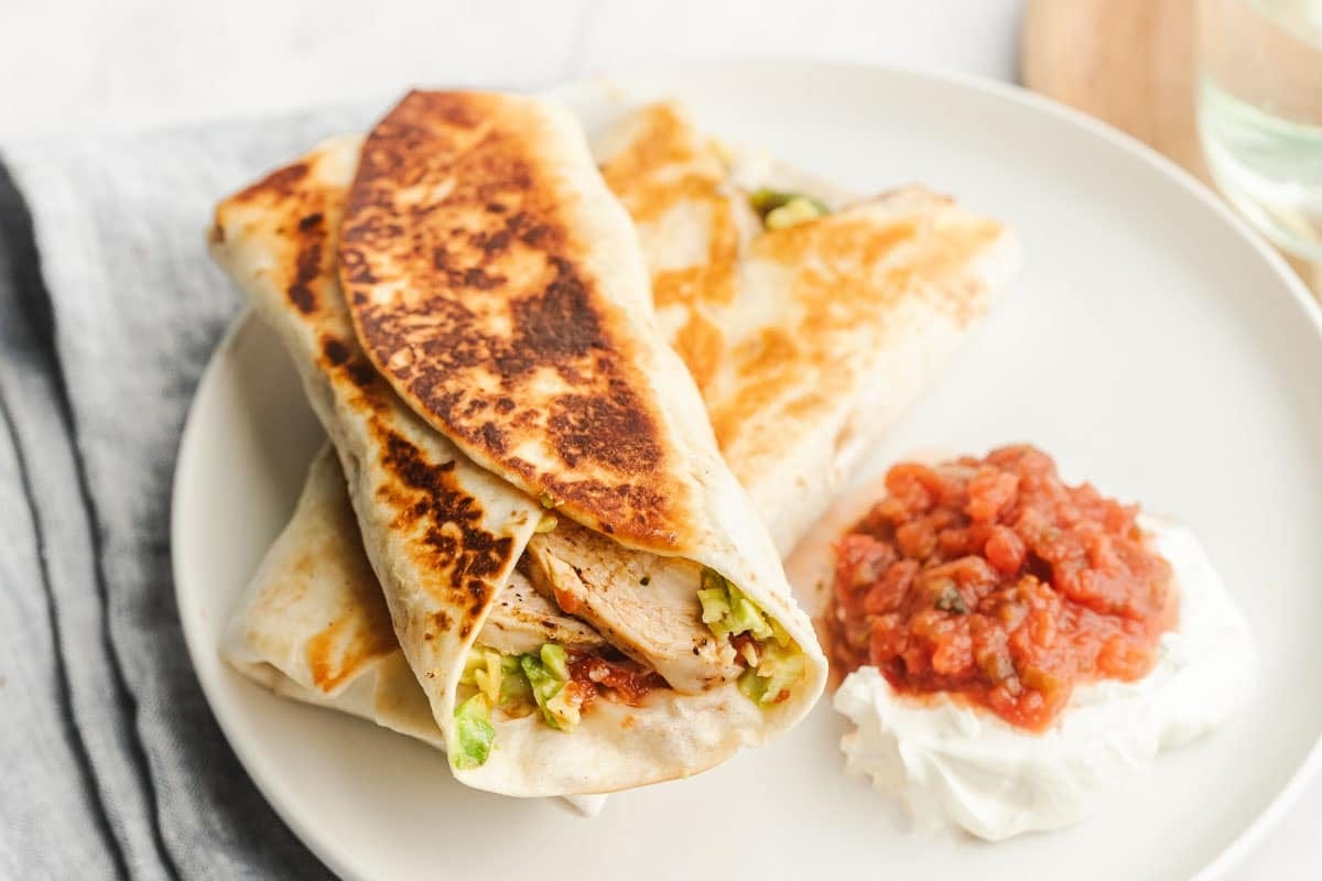Grilled Chicken and Avocado Wrap Recipe