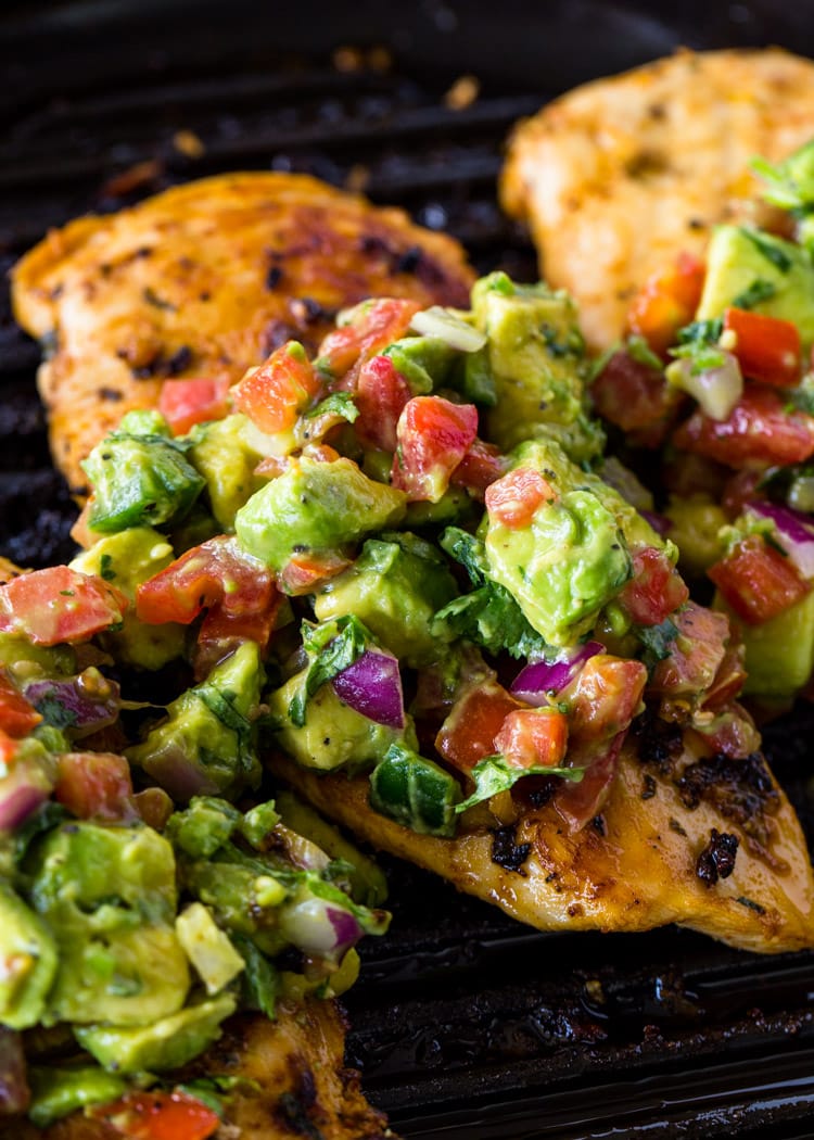 Grilled Chicken with Avocado Salsa Recipe