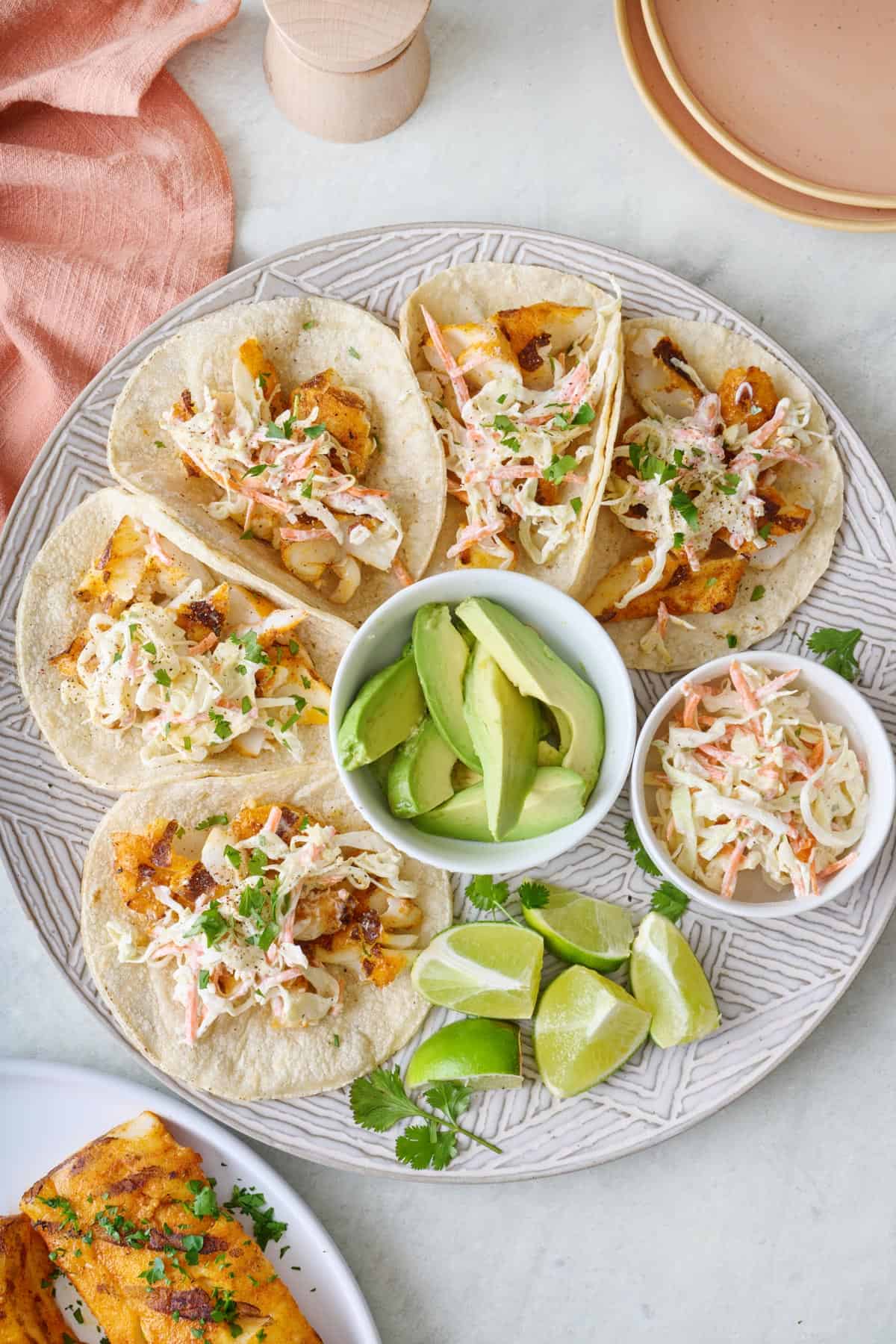 Grilled Fish Tacos with Slaw Recipe