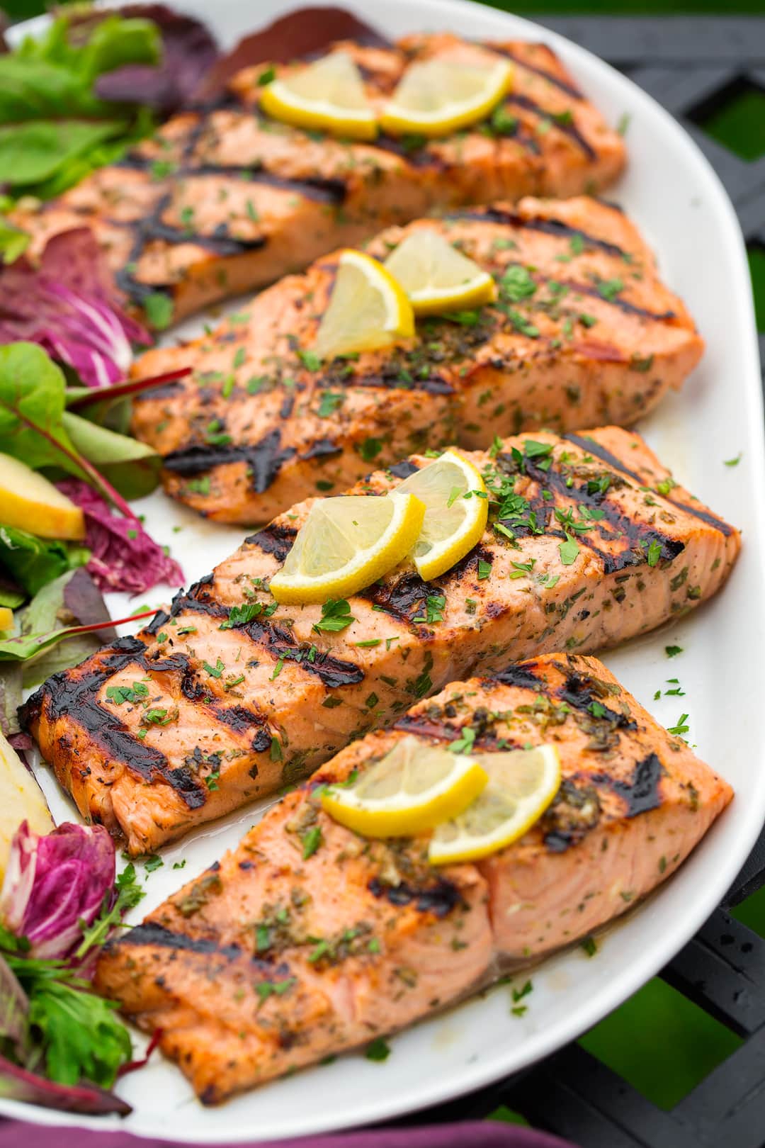 Grilled Salmon with Lemon and Herbs Recipe