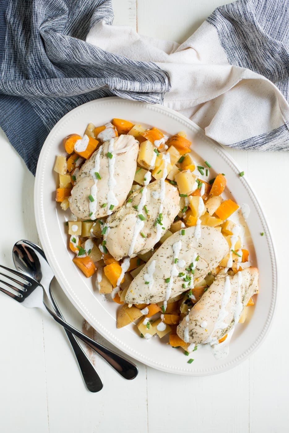 Slow Cooker Ranch Chicken and Vegetables Recipe
