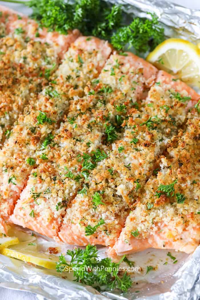 Herb-Crusted Baked Salmon Recipe