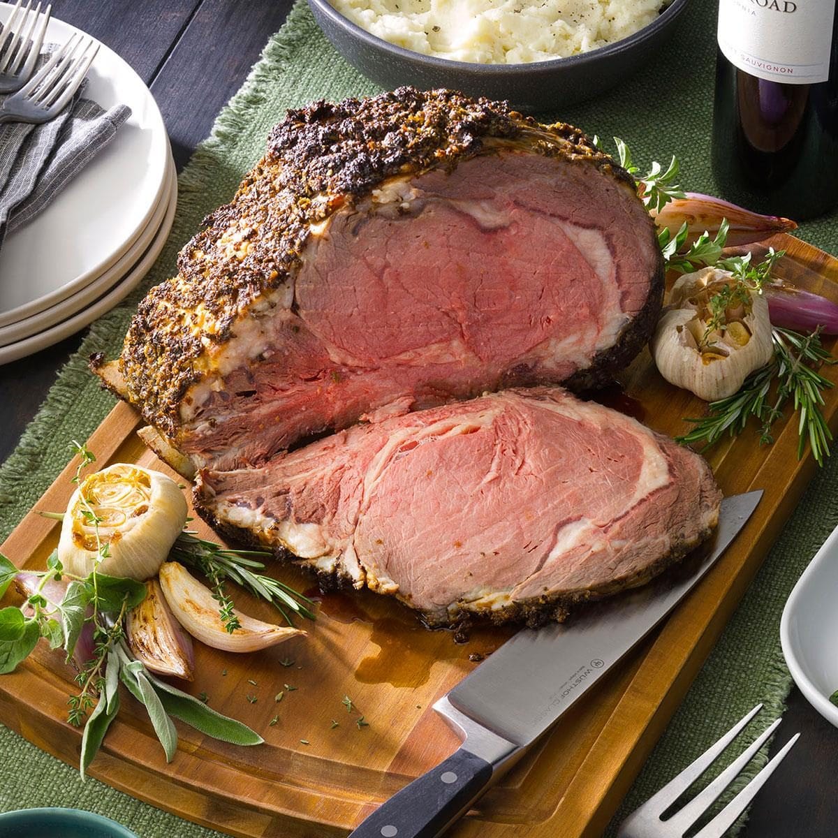 Herb-Crusted Standing Rib Roast