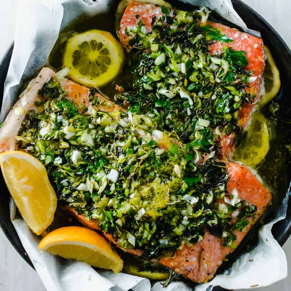 Sheet Pan Herb-Crusted Salmon with Roasted Fennel and Citrus