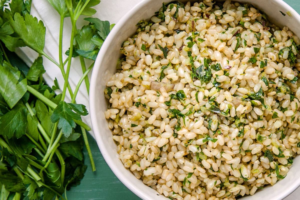 Herb-Infused Brown Rice